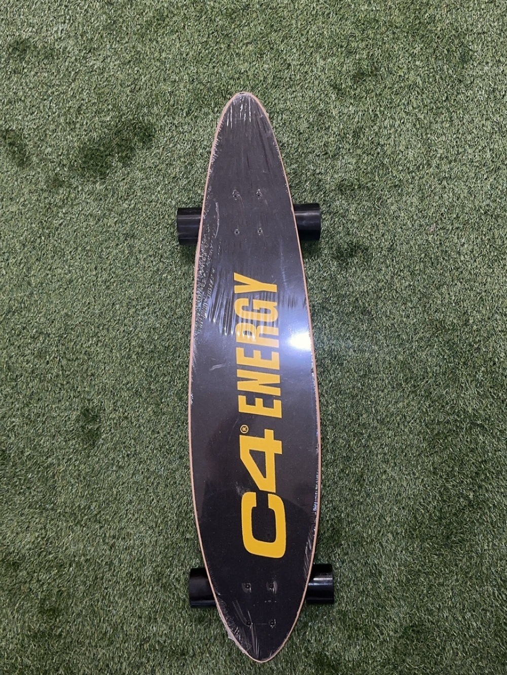C4 Energy Black & Yellow Longboard Skateboard